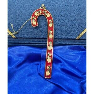 Wallace Silversmiths 1991 Goose Candy Cane Annual Christmas Ornament Vintage